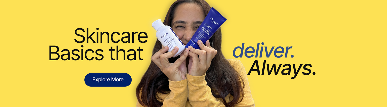 Checko Facecare - Basics. Always. collection banner slide 2